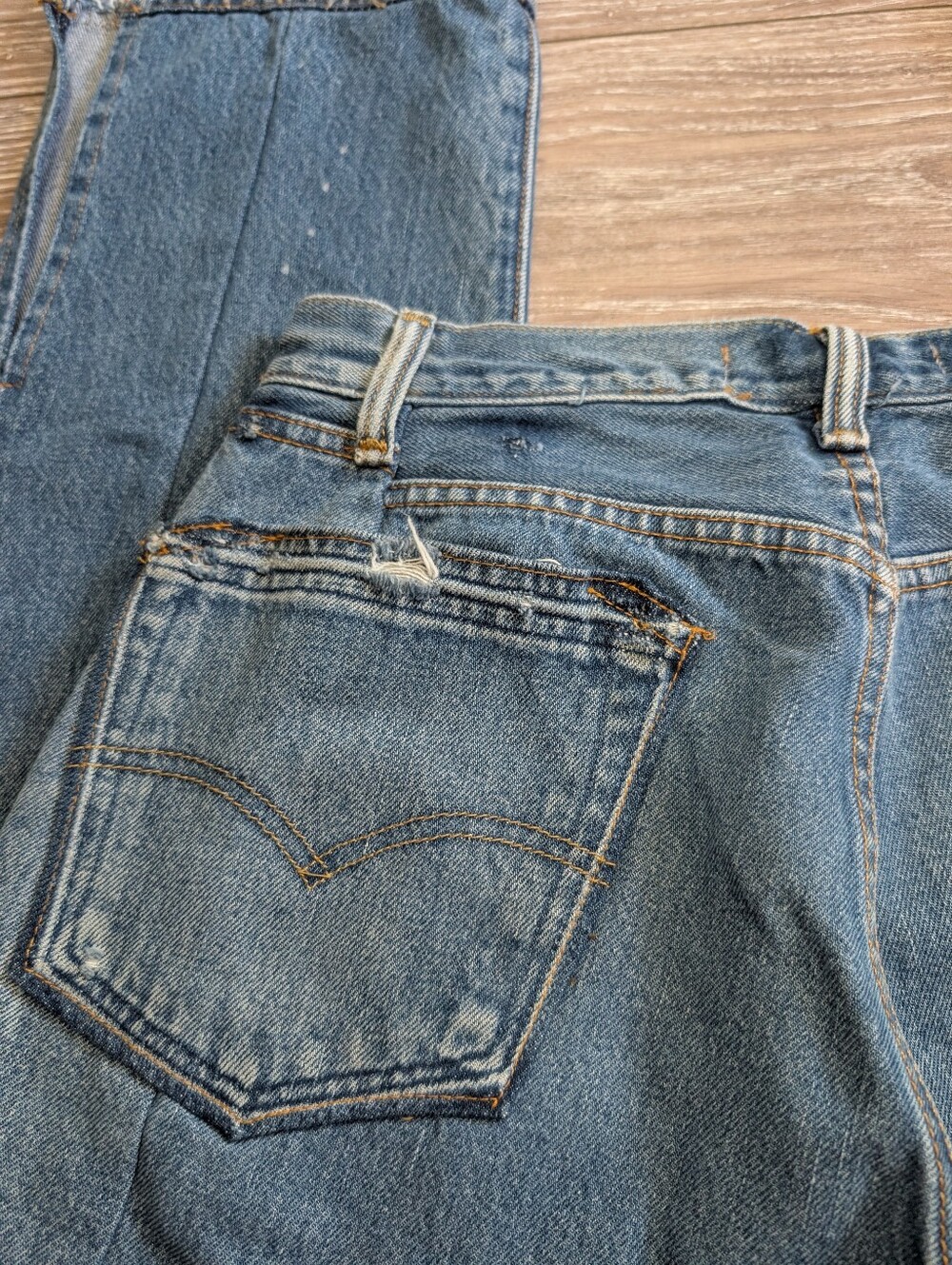 EB Denim "Unraveled" Reconstructed Straight Leg Jeans - Size 30 - Picture 7 of 16